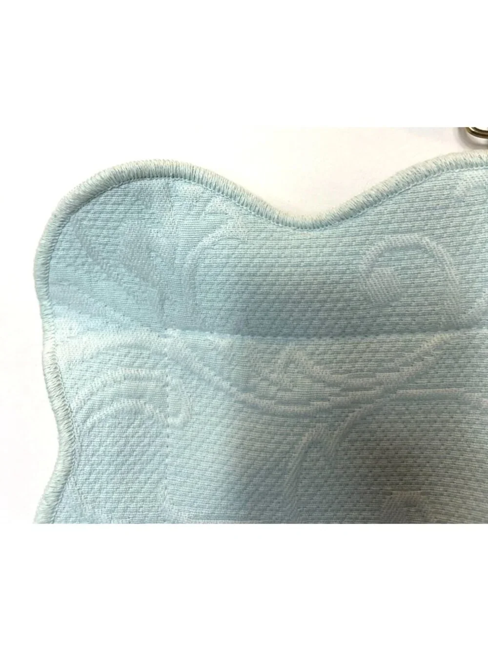 Colchas S. Domingos Baby Blue Scalloped Pillow Sham Cotton Blend Portugal 21X27